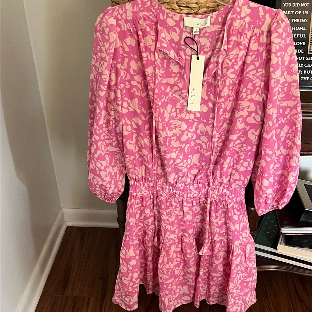 Pinch Vibrant Pink Patterned Dress